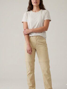 The North Face Tan Convertible Pants to Shorts Hiking Pants